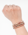 Pulsera Rodocrosita - Bola 6mm - Goma