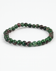 Pulsera Rubí Zoisita - 6mm- Goma