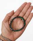 Pulsera Rubí Zoisita - 6mm- Goma