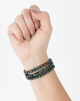 Pulsera Rubí Zoisita - 6mm- Goma