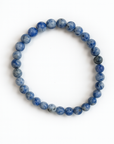 Pulsera Sodalita - Bola 6 mm - Goma